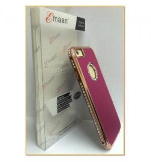 EMAAN - Luxury Diamond Crystal Rhinestone Bling Hard Case Cover For Apple iPhone 6 4.7" - PINK COLOR